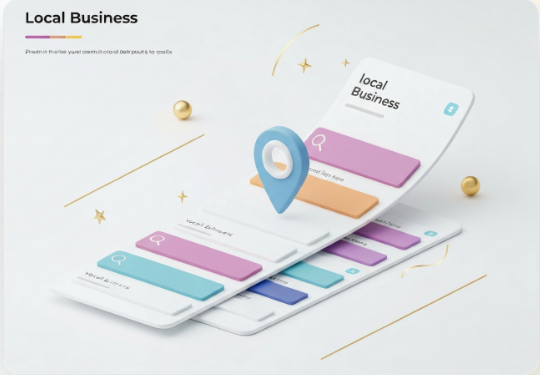 Local business listing illustration